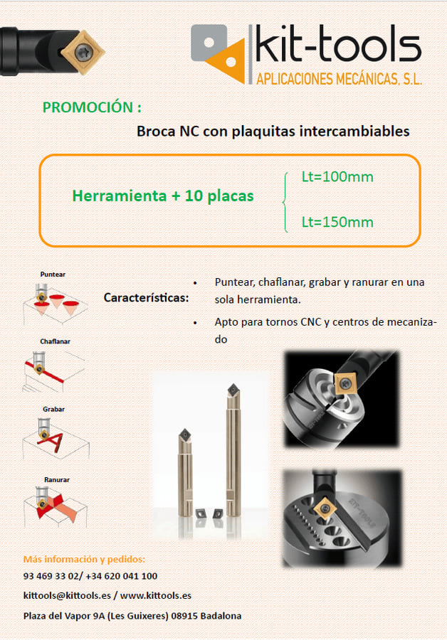 Broca NC+ Plaquitas intercanviables