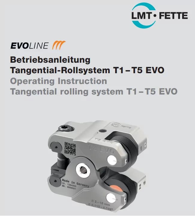 Catálogo LMT EVO Line Betriebsanleitung
