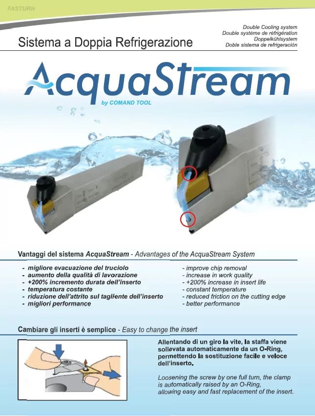 AcquaStream el Sistema de Doble Refrigeración de Comand Tool
